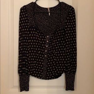 Free People Floral Top